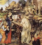 Fra Filippo Lippi The Vision of St Bernard oil painting on canvas